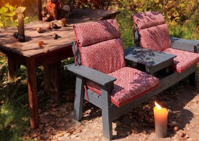 Wood Chairs and Table